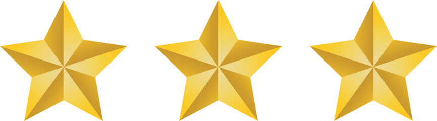 Golden star vector.