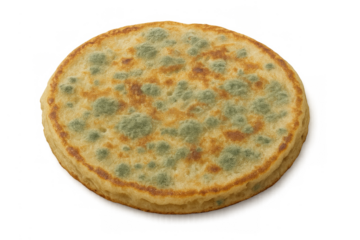 Pancake developing mold on transparent background