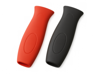 Silicone handle grips for protecting hands in kitchen