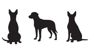 black dog silhouette