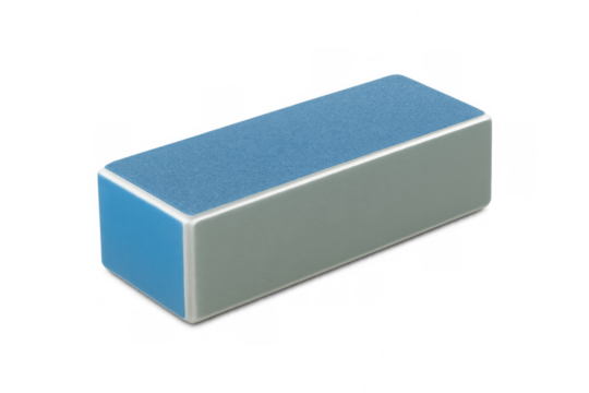 Nail buffer block for manicure and pedicure care