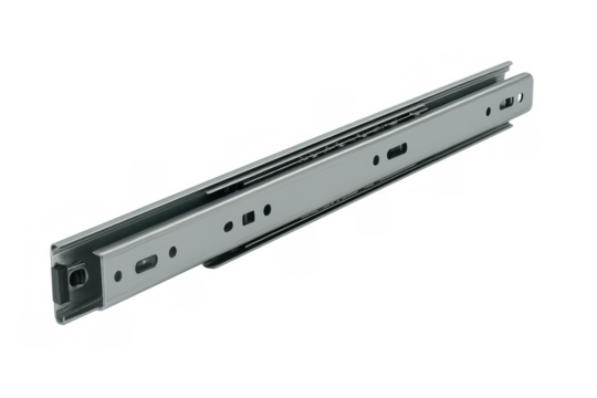 Metal drawer slide with ball bearings for furniture