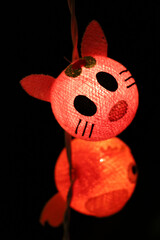 Cat decoration at christmas market