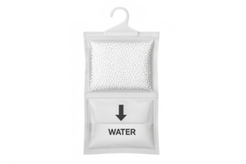 Hanging moisture absorber for humidity control