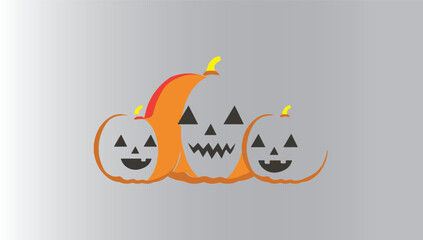Autumn Halloween pumpkin