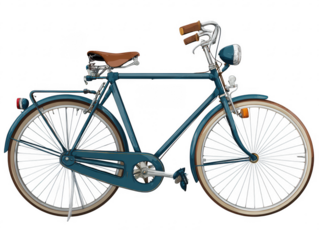 Vintage bicycle clipart retro design element digital artwork creative environment flat style