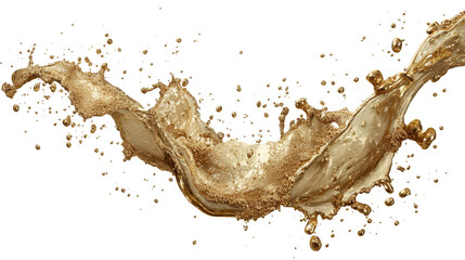 Naklejka premium Dynamic champagne splash action clipart for party elements realistic design celebration environment creative concept