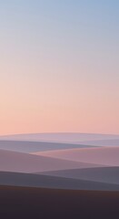 Abstract wallpaper design featuring soft color fields depicting simplified rolling hills and calm skies, perfect for digital backgrounds ,peaceful, surface, background