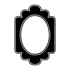 Decorative black frame for displaying artwork or photographs in elegant settings