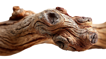 Weathered Timber's Story: A close-up showcases the intricate textures and unique character of a piece of weathered wood. Revealing the natural beauty of the wood, its knots, and the passage of time.