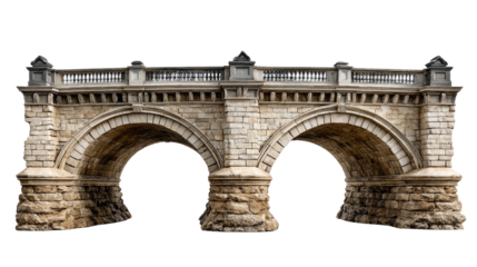 Timeless Stone Bridge: A majestic stone bridge, showcasing architectural grandeur, stands as a symbol of connection and enduring craftsmanship. The symmetrical design, arched openings.