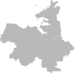 Sligo, Ireland – administrative vector map with municipal district boundaries (Web Mercator projection, PPT-compatible & fully editable)