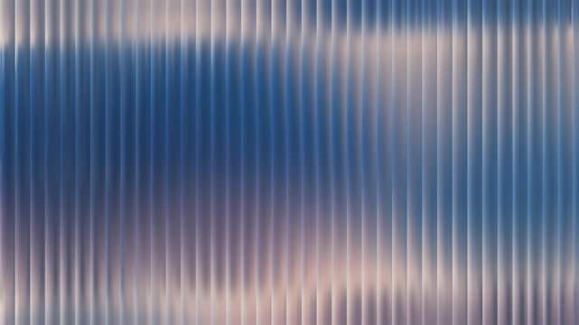 Abstract blue and white striped pattern with gradient effect.