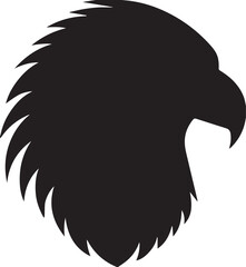Eagle Head Powerful Bird Portrait Majestic Nature Design line art one line art