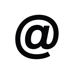 Fototapeta premium At Sign Icon Email Address Symbol Design