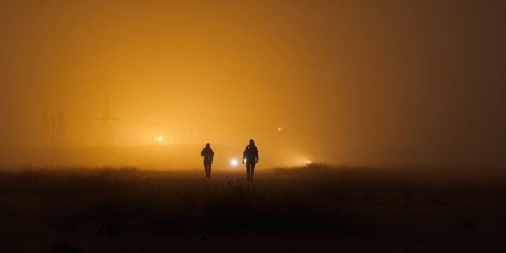 Desert exploration at New Year’s light