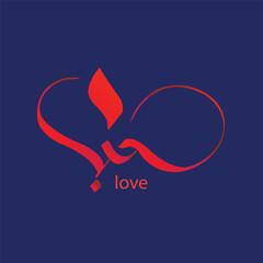 Elegant Arabic calligraphy artwork featuring a verse from the Quran written in a traditional artistic style. The beautiful flowing script is displayed in light blue against a dark background, highligh