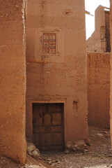 Overview of a typical Berber village in Atlas mountains, Morocco. 