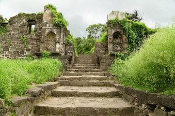 Daulatabad Fort is an ancient fort located in Maharashtra, India. Originally named Deogiri, it is a fort built from natural rocks and is very strong.