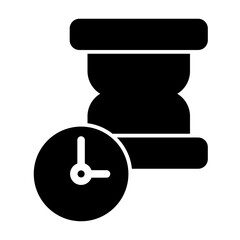 Hourglass Sandclock Waiting Timer Icon from Time Management Collection (Solid Style)