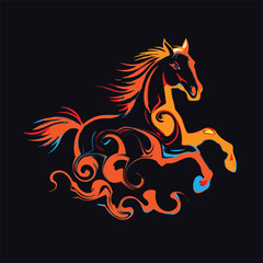 horse vector silhouette