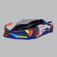 racing car vector illustration