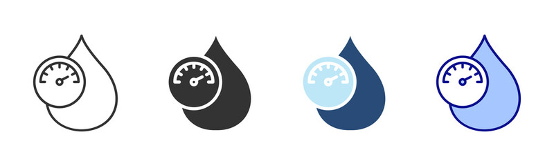 Hypertension Icon Set. Designed In Multi Style