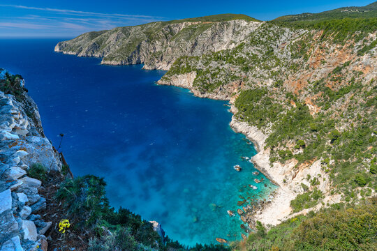 Greece, Zakynthos, Viewpoint of Cliffs of Kambi - 5 April 2024 - Amazing view from the Viewpoint of Cliffs of Kambi in Zakynthos