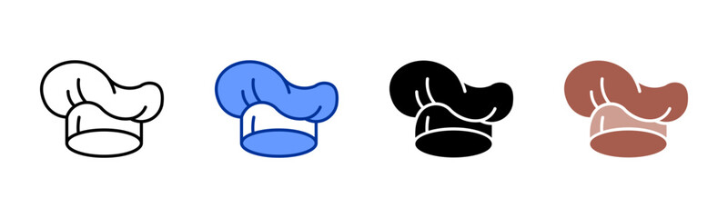 Chef Hat icon sheet multiple style collection