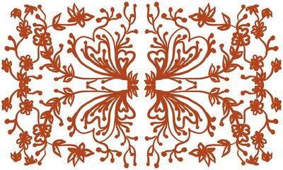 Abstract color  with flower and leaf background and copy space for text