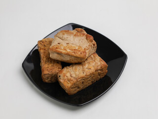 Tahu Tempe Bacem, an Indonesian food made from tofu and tempeh cooked in sweet soy sauce and palm sugar
