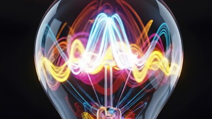 Illuminating Innovation A Vibrant Display of Energy Within a Light Bulb