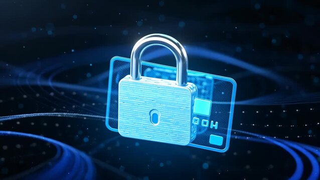 Secure Online Banking with Digital Lock and Credit Card Protection