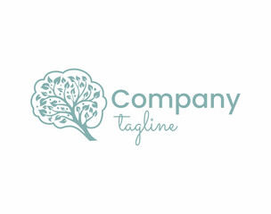 Brain Tree Logo for Mental Wellness and Growth
