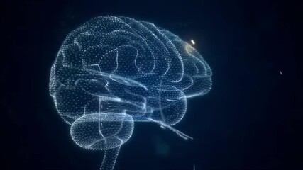 Digital Networked Brain Data Flow Visualization - Powered by Adobe