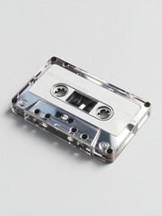 Futuristic Metallic Cassette Tape – 未来的なメタリックカセットテープ
