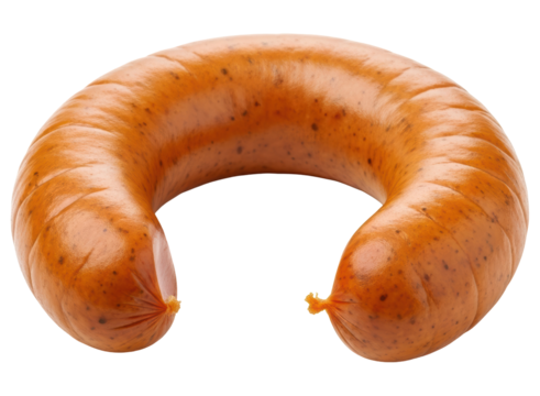 Classic u shaped smoked sausage for hearty meals and culinary creations