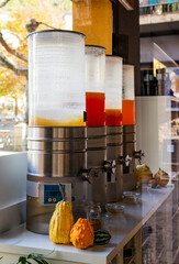 Commercial beverage dispensers, juice coolers