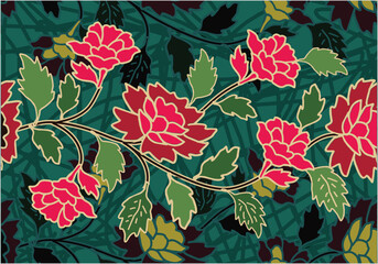 Indonesian batik motif, Batik is a technique of wax-resist dyeing applied to whole cloth, or cloth made using this technique originated from Indonesia