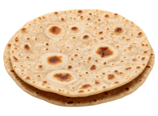 Delicious stack of freshly baked indian flatbreads, perfect for various meals