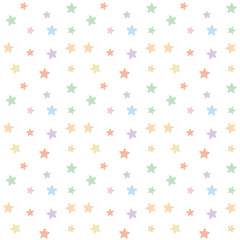 Seamless pattern with soft colorful stars