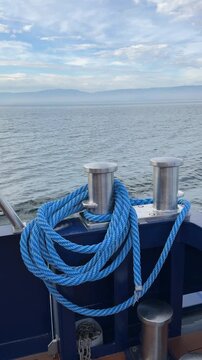 ropes on a yacht