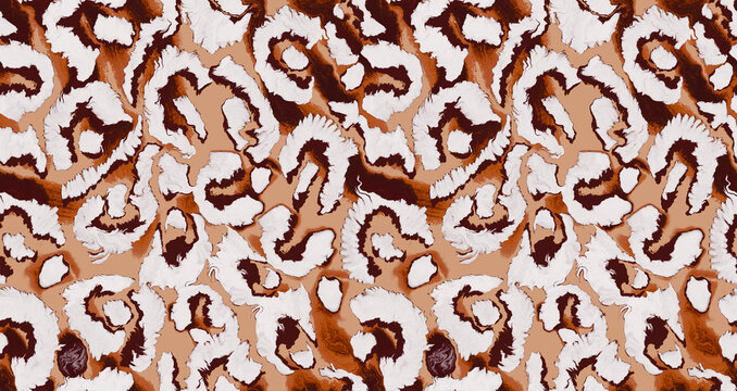 Leopard and zebra pattern design. Liquid leopard pattern.For textile and print.