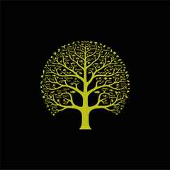 Isolated tree on white background