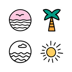 cute Beach & Vacation Icon Pack