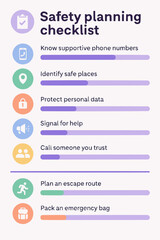 Personal Safety Plan Checklist