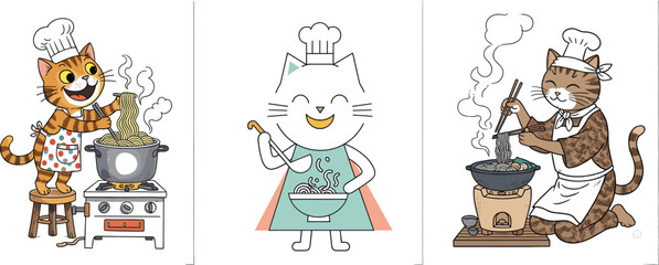 Cat Chef Mascot Cooking Noodle Food Icon Set

Cat Chef Mascot Cooking Noodle Food Icon Set