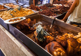 Authentic Street Food Market in Thailand