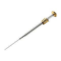 Fototapeta premium Silver and Gold SpringLoaded Larding Needle on transparent background