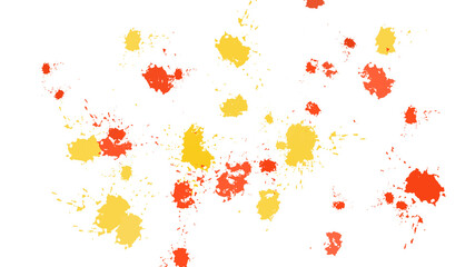 colorful paint splashes